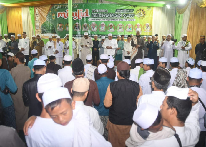 Begini Suasana Peringatan Maulid Nabi Muhammad SAW 1445 H di Arofatuna Palembang 