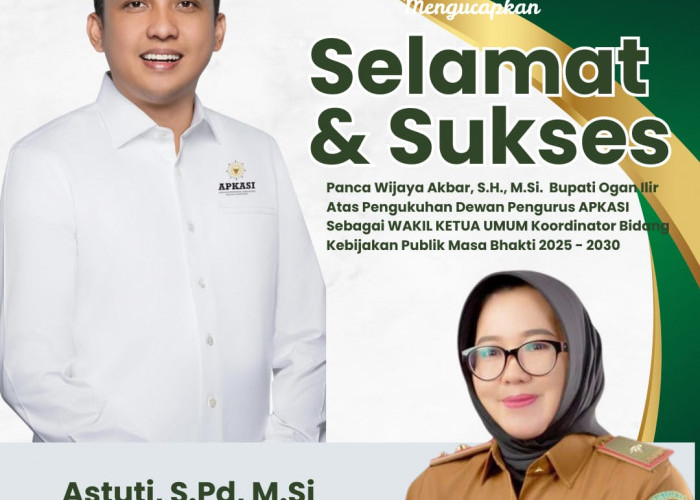 Pengukuhan Bupati Ogan Ilir Sebagai Waketum Koordinator Kebijakan Publik APKASI Masa Bhakti 2025-2030