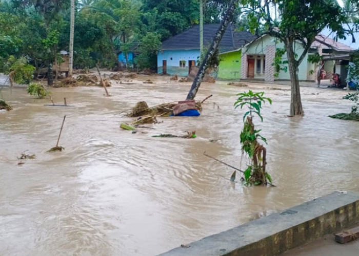Desa Lubuk Sepang Lahat Kembali Dihantam Banjir