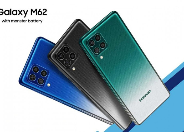 Samsung Galaxy M62 Pilihan HP Baterai 7.000 mAh dengan Fitur Power Bank Praktis Unggulan!