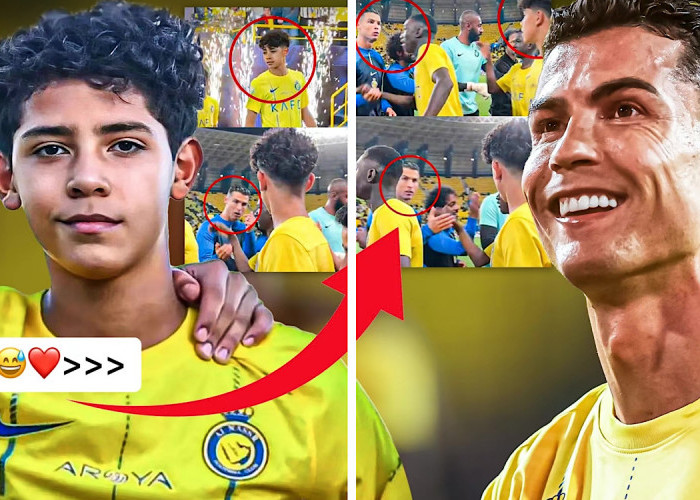 Netizen Heboh! Ronaldo Memarahi Anaknya Karena Tidak Sopan Saat Perayaan Juara Al Nassr U-13, Benarkah?