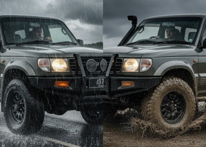 Aspal Licin vs Tanah Liat Lengket, Adu Daya Cengkeram Ban Mobil MT dan AT saat Musim Hujan 