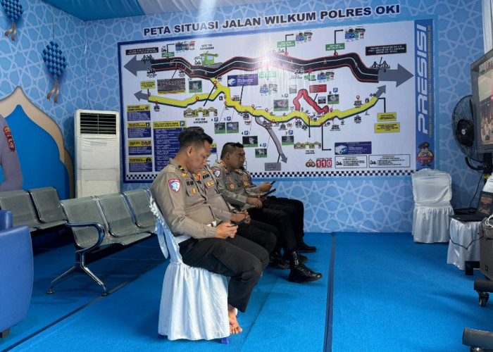 Antisipasi Puncak Mudik, Kapolres OKI Ikuti Arahan Polda Sumsel di Pos Yan Kayuagung