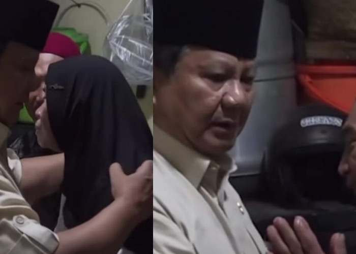 Presiden Prabowo Melayat ke Rumah  Pengemudi Ojek Online yang Tewas Dilindas Barracuda Brimob