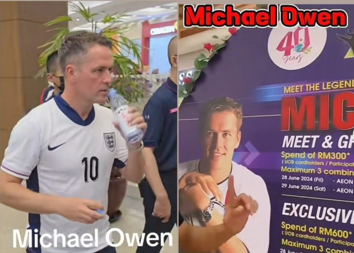 Euforia Kedatangan Michael Owen di AEON Mall Bukit Tinggi, Optimisme untuk Timnas di Kualifikasi Piala Dunia