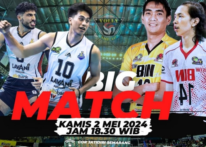 Live Hari Ini dari GOR Jatidiri Semarang, Pertarungan Big Match di PLN Mobile Proliga 2024