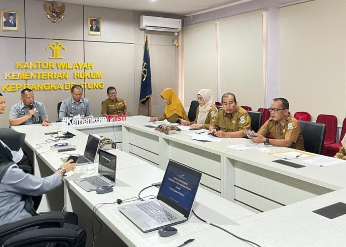 Ranperda Reklame Pangkalpinang Dibahas, Kanwil Kemenkum Babel Lakukan Harmonisasi