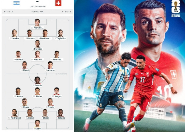 Prempat Final Piala Dunia 2026: Argentina Diunggulkan, Tapi Swiss Punya Senjata Rahasia, Prediksi Pemainnya?