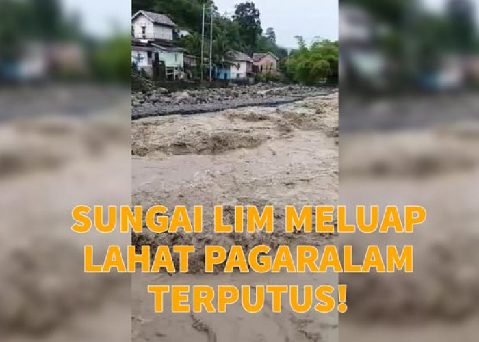 Jalan Nasional Lahat-Pagaralam Tertutup Banjir, Sungai Meluap, Rumah Warga Terancam