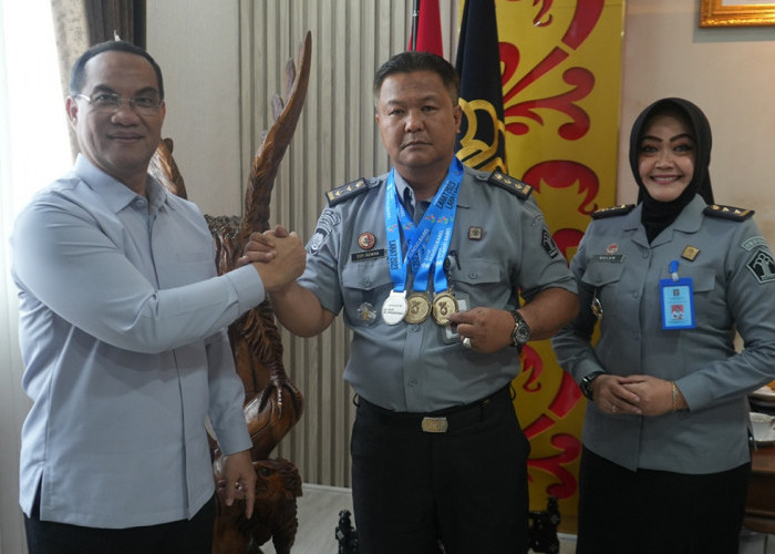 Keren, Pegawai LPKA Palembang Raih 3 Medali pada Porprov Sumsel