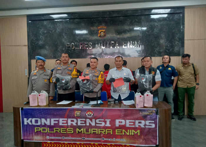 Polres Muara Enim Gagalkan Pengiriman 58 Ton Batu Bara Ilegal dan 16.000 Liter Solar