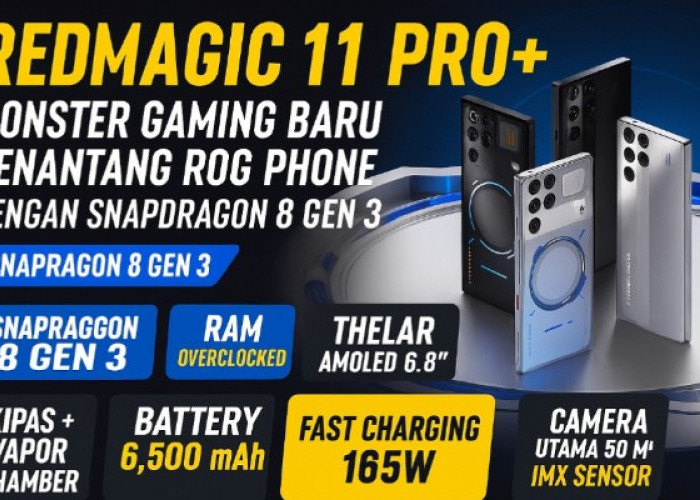 RedMagic 11 Pro+: Monster Gaming Baru Penantang ROG Phone dengan Snapdragon 8 Gen 3