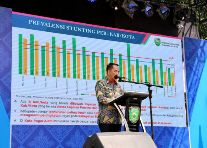 Launching Program Pencegahan Stunting di Kota Pagar Alam, Pj Gubernur Agus Fatoni Targetkan Ini