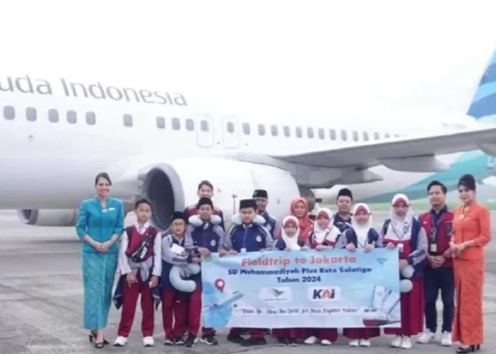 Viral! Anak SD Sewa Pesawat Garuda Indonesia untuk Study Tour ke Jakarta, Berapa Uang Patungannya Tuh!
