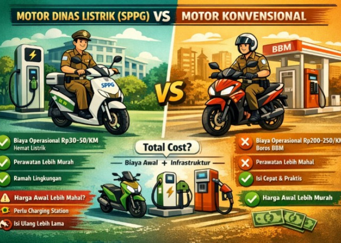 Motor Dinas Listrik Diklaim Lebih Hemat, Benarkah Lebih Murah dari Motor Konvensional? Ini Fakta Sebenarnya