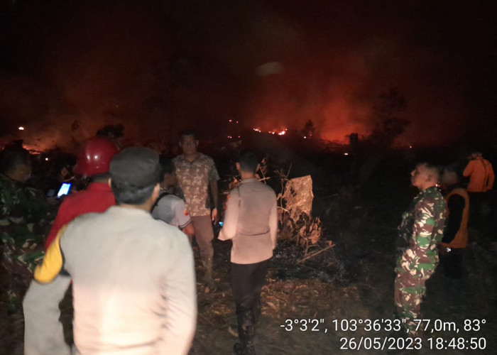 Lahan di Tanjung Pasir Ogan Ilir Dibakar, Polsek Pemulutan Langsung Gerak Cepat