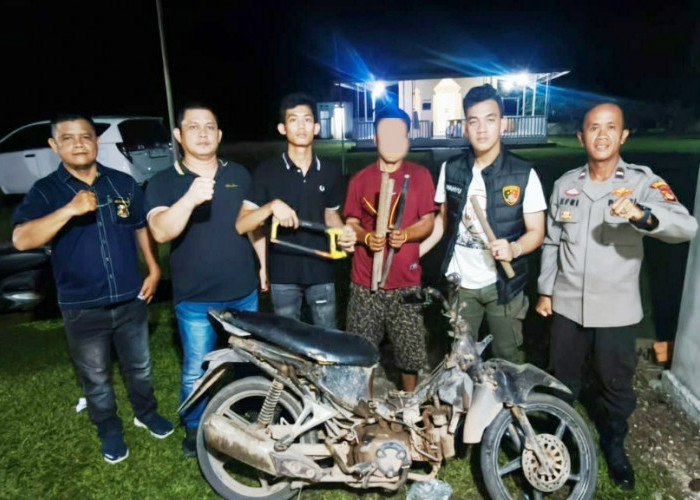 Gerak Cepat Polsek Muara Kuang Tangkap Pelaku Pencurian Kabel di Rambang Kuang Ogan Ilir