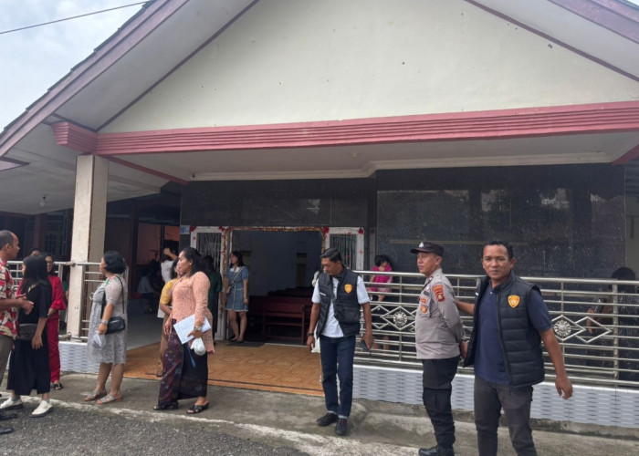 Polres OKI Turunkan Personel Amankan Ibadah Kenaikan Yesus Kristus di Gereja-gereja