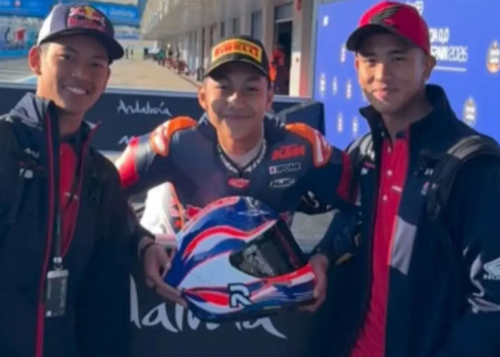 Start Posisi 7, Kiandra Ramadhipa Juara Moto3 Junior Portugal 2026