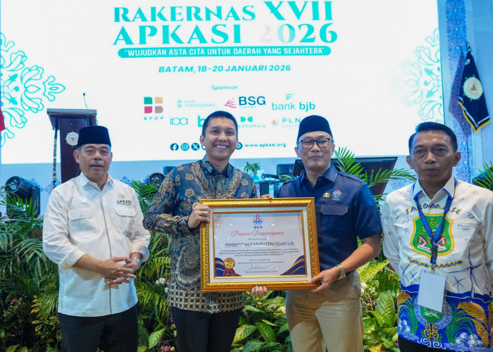 Berhasil Terapkan Manajemen Talenta ASN, Bupati Ogan Ilir Terima Penghargaan dari BKN RI