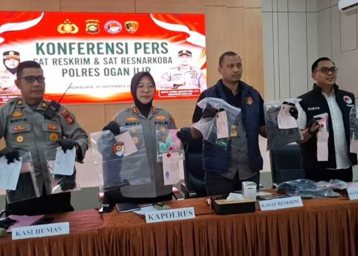 Polres Ogan Ilir Amankan 13 TSK dari 12 Perkara Sepanjang Agustus 2026, Satres Narkoba Ungkap Kasus Besar