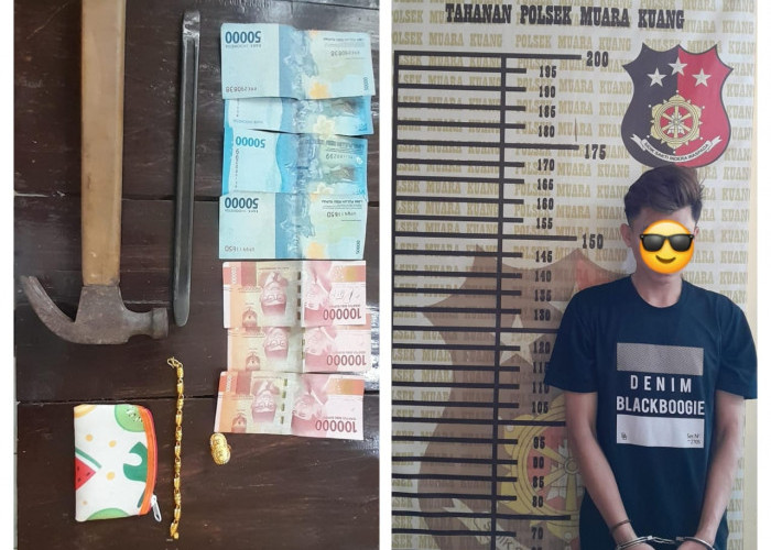 Kepergok Mencuri di Rumah Warga, Pemuda Berambut Pirang di Muara Kuang Ogan Ilir Nyaris di Amuk Massa
