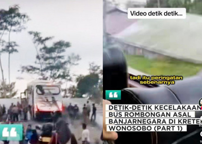 Mencekam, Video Detik-Detik Bus Alami Kecelakaan Terekam Video Amatir Penumpang