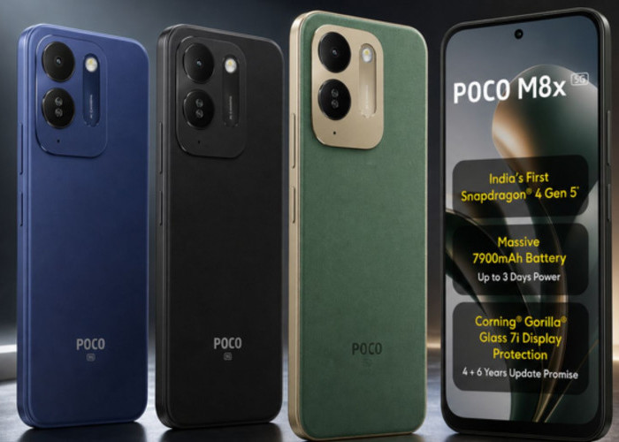 POCO M8x 5G Resmi Meluncur, Bawa Baterai 7.900 mAh dan Snapdragon 4 Gen 5