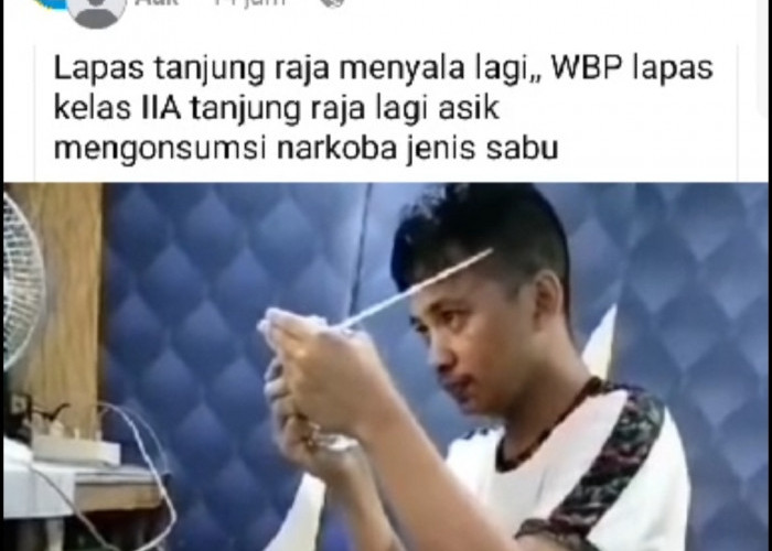 Video Seorang Pria Tengah Asyik Isap Narkoba, Disebut Terjadi di Lapas Tanjung Raja Ogan Ilir, Ini Faktanya