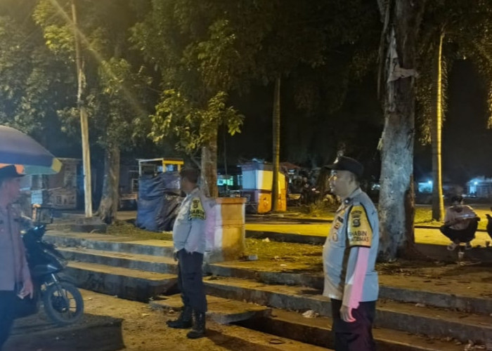 Patroli & Monitoring Takbir Keliling di Malam Lebaran, Polsek Tanjung Batu Jaga Kondusifitas Hari Raya