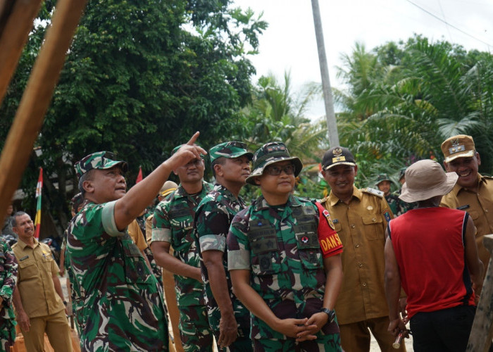 Tim Wasev Kunjungi Lokasi TMMD Ke-128 Kodim 0402/OKI Pematang Sukatani, Pastikan Program Berjalan Optimal