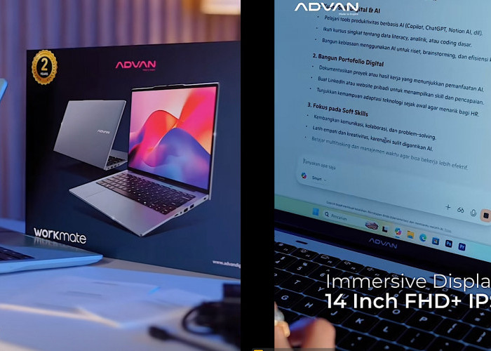 Advan WorkMate Ultra, Laptop dengan Intel Core Ultra Paling Murah, Untuk Produktivitas Bisa Pakai Copilot AI
