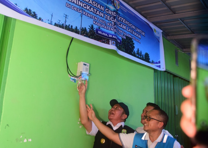 Grid Extension di Kenten Laut Resmi Beroperasi, Tegangan Listrik Kini Capai 226 Volt, Gubernur Apresiasi PLN