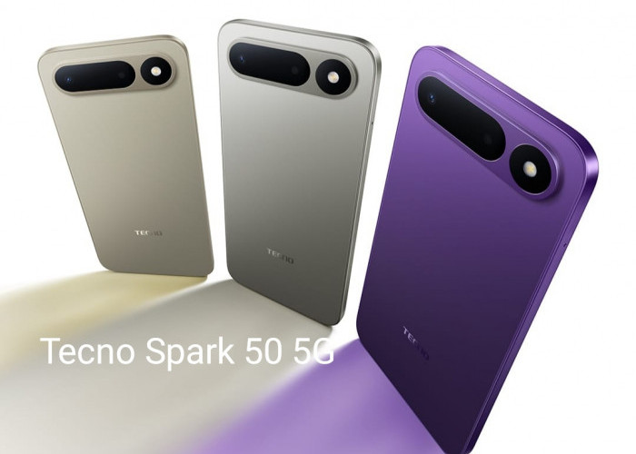 HP Tecno Spark 50 5G Tawarkan Desain Baru Warna Ungu, Berikut Keunggulannya