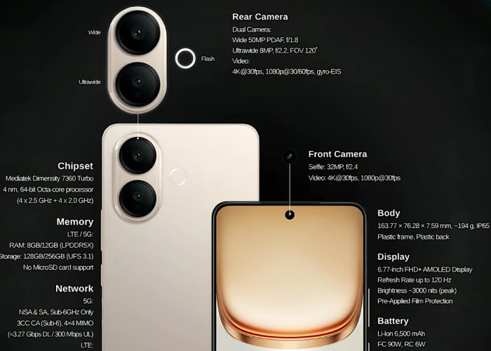 2 Smartphone Kembar Vivo V60 Lite 5G & iQOO Z10R 5G Bahkan Identik Pada Banyak Aspek, Kamu Pilih Mana?