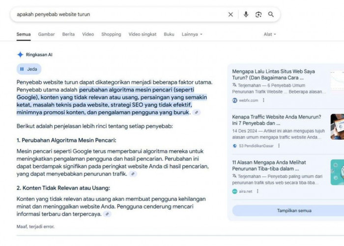 Google Search AI Kini Bisa Merangkum Berita, Begini Cara Pakainya