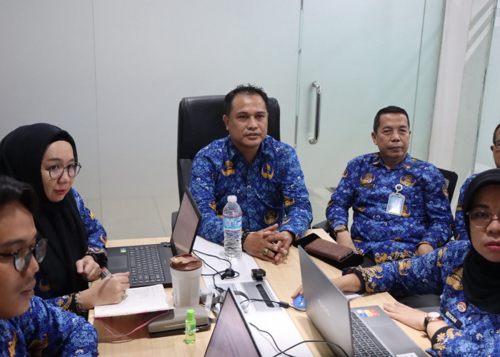 Kanwil Kemenkum Sumsel Ikuti Konsultasi Anev Produk Hukum Daerah Pemkab OKI
