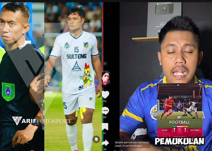 Raja Bacot Putar Video Keputusan Penalti dan Pemukulan Wasit Laga Aceh vs Sulteng, Komen Netizen Kocak Banget