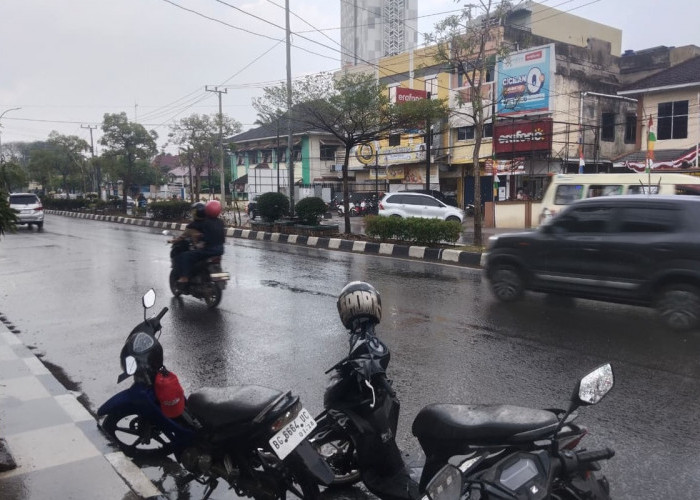 Palembang Diguyur Hujan, ini Kawasannya