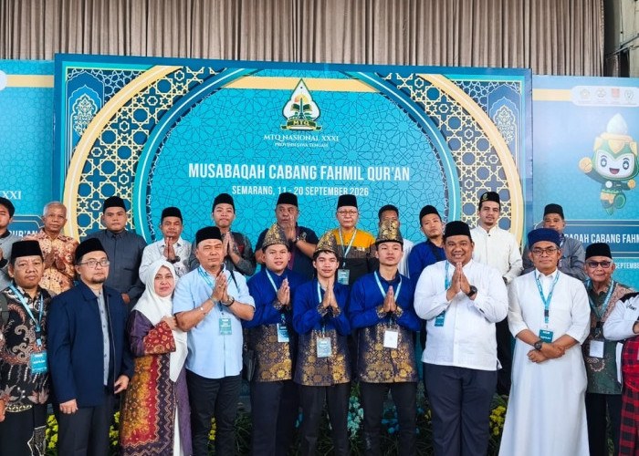 Kalahkan Jateng dan Kaltim di Final, Tim Fahmil Qur'an Sumsel Sabet Emas MTQ Nasional XXXI di Semarang