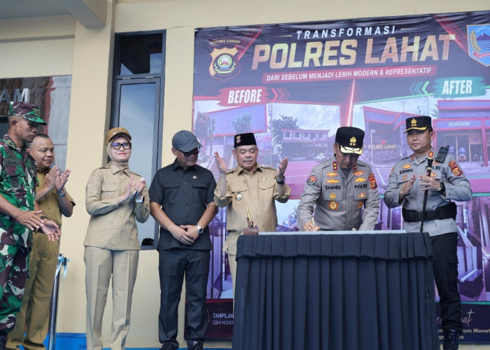 Kapolda Sumsel Resmikan Gedung Sat Intelkam Polres Lahat dan Salurkan Bantuan Sosial