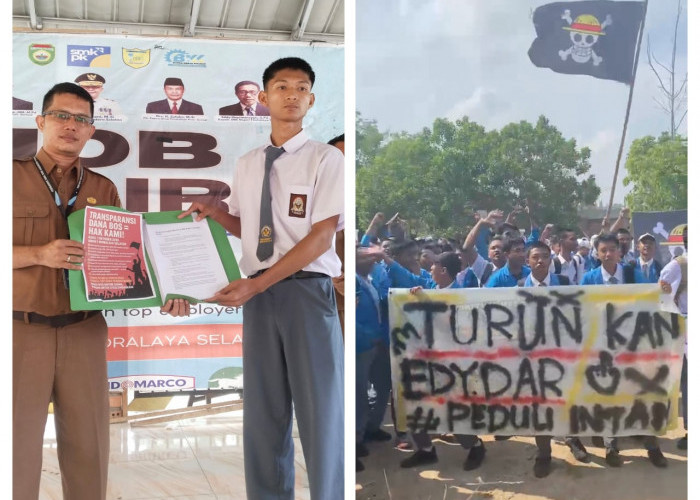 Ribuan Siswa SMKN 1 Indralaya Selatan Ogan Ilir Gelar Aksi Mogok Belajar, Tuntut Kepala Sekolah Dicopot