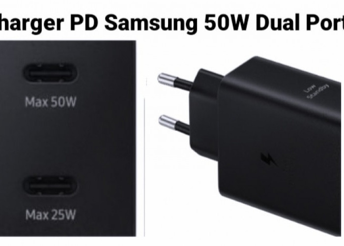 Charger PD Samsung 50W Dual Port: Solusi Cepat untuk Mengisi Daya Dua Gadget Sekaligus, Segini Harganya! 
