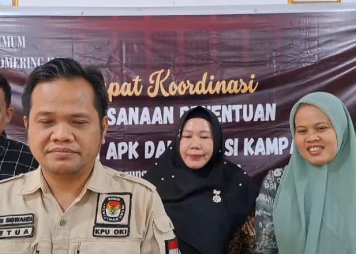 KPU OKI Bersiap Tentukan Lokasi Kampanye dan Penempatan APS Caleg 