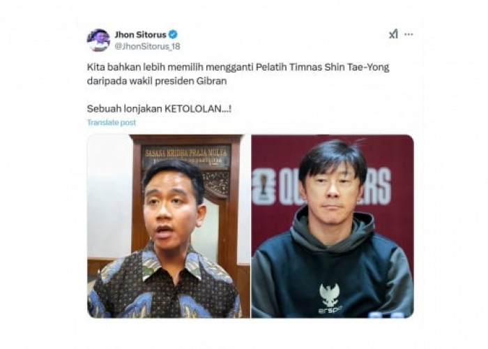 Shin Tae-yong Dipecat PSSI, Publik Gaduh di Media Sosial Salahkan Wapres Gibran, Nah Loh!