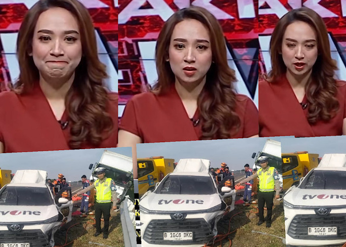 Terisak, Penyiar TV One Ini Kabarkan 3 Temannya Gugur Saat Tugas Liputan Ditabrak Truk di Tol Pemalang