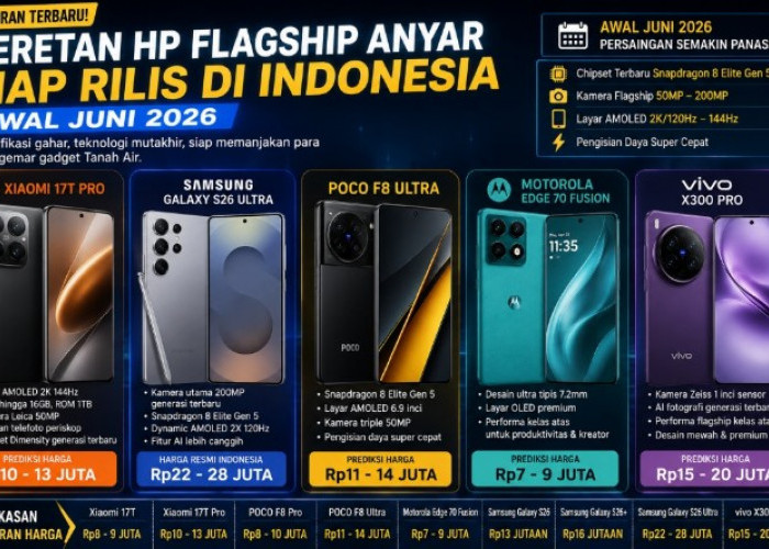 Deretan HP Flagship Anyar Siap Dirilis di Indonesia Awal Juni 2026, Ada yang Dibanderol Rp28 Juta