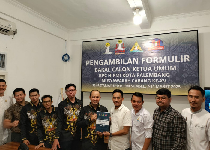 Peby Anggi Pratama Daftarkan Diri Sebagai Calon Ketua Umum HIPMI Kota Palembang 2025-2028