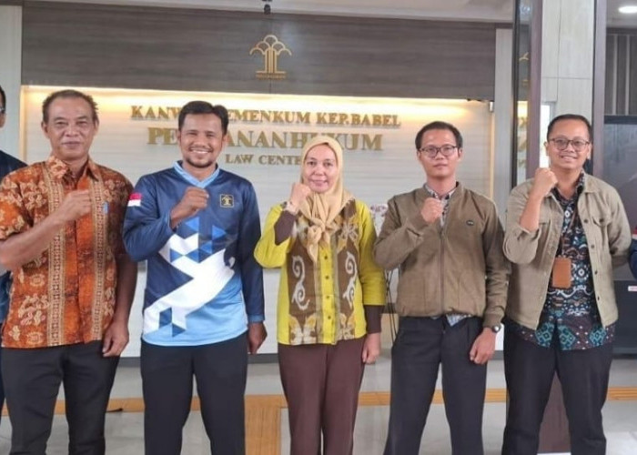 Kanwil Kemenkum Babel dan Pemda Bangka Bahas Pelaporan E-Report JDIHN