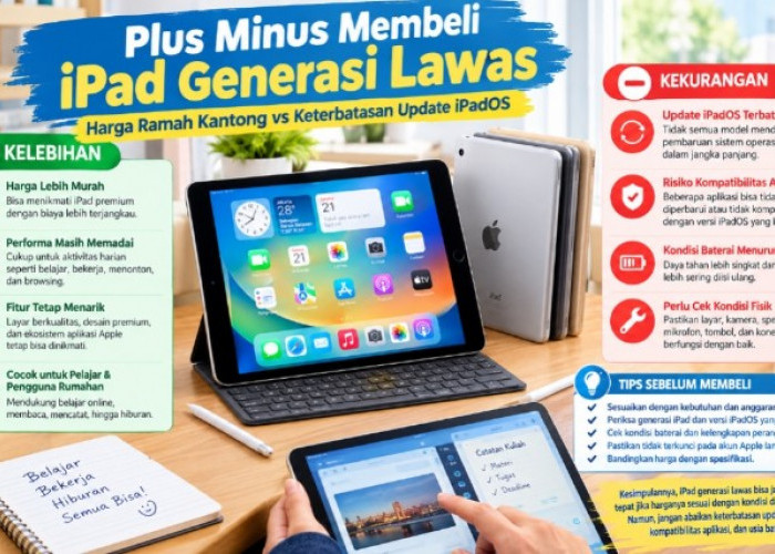 Membeli iPad Lawas: Harga Lebih Murah, tetapi Jangan Abaikan Risiko Update
